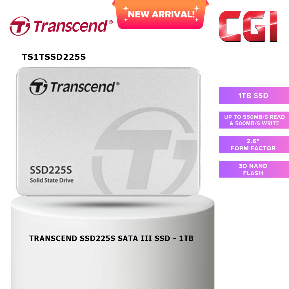 Transcend 2.5&#8220; 1TB SSD225S  SATA III 6Gb/s SSD - TS1TSSD225S