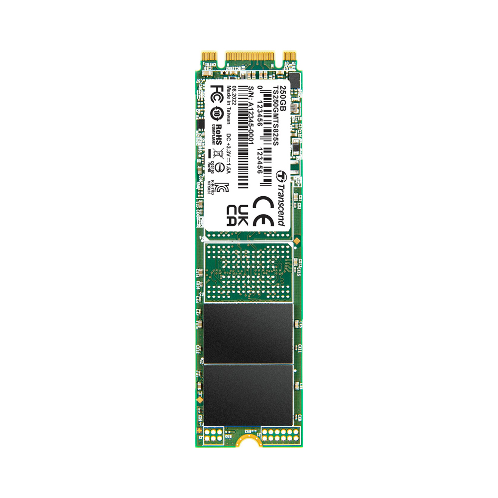 Transcend 250GB SATA III 6Gb/s 3D NAND M.2 2280 SSD - TS250GMTS825S