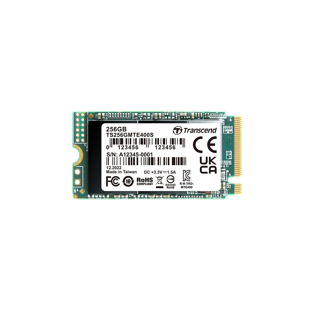 Transcend 256GB MTE400S NVMe PCIe Gen3 x4 SSD - TS256GMTE400S