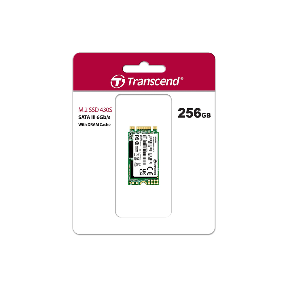 Transcend 256GB SATA III 6Gb/s M.2 2242 3D NAND SSD - TS256GMTS430S