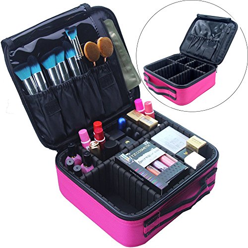 Travel Makeup Bag Train Case Makeu End 12 19 2020 00 Am Travel Makeup Bag Train Case Cosmetic Organizer Portable A