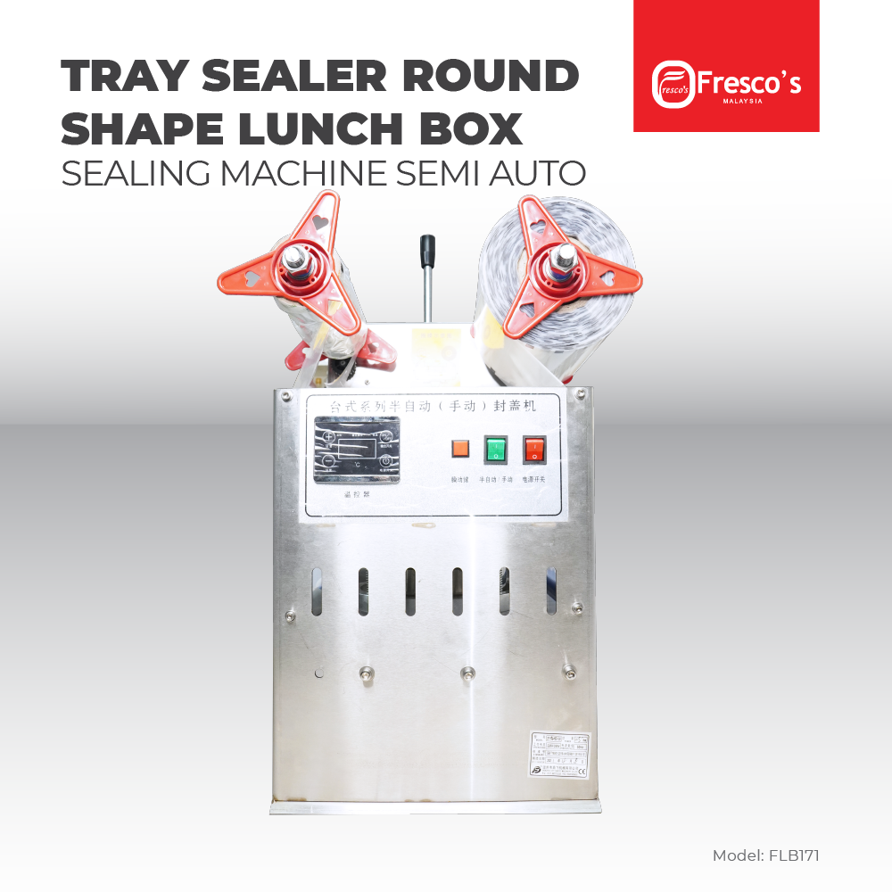 Tray Sealer Machine Round Shape Lunch Box