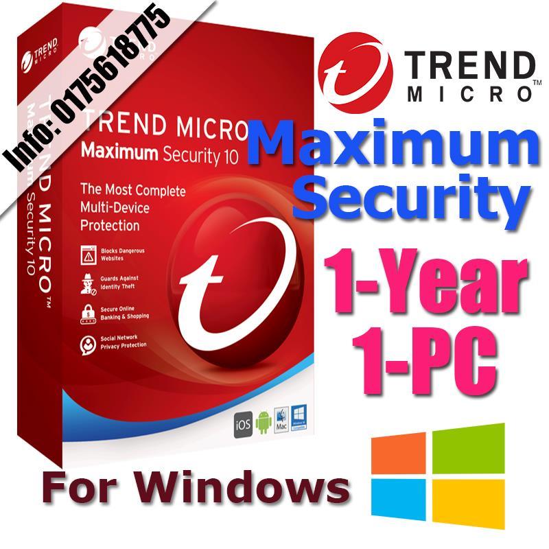 Trend Micro Maximum Security 2017 a (end 10/10/2019 9:15 AM)