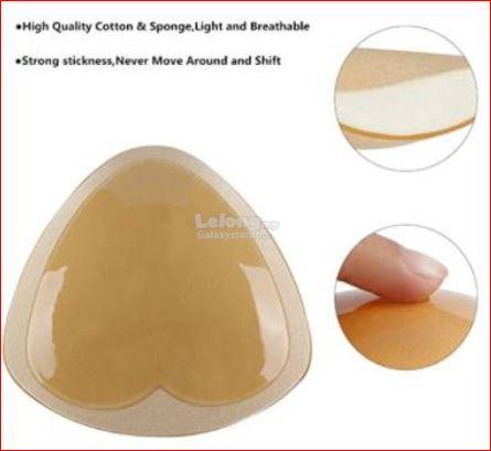 Triangle Adhesive Fabric Sponge-Sticky Reuse-Bra Bikini Push Up Insert