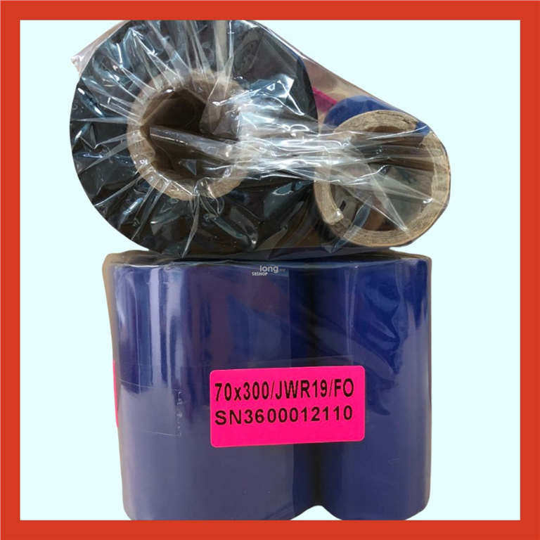TTR Thermal Transfer Barcode Printer Ribbon Super Wax Ribbon (Black)