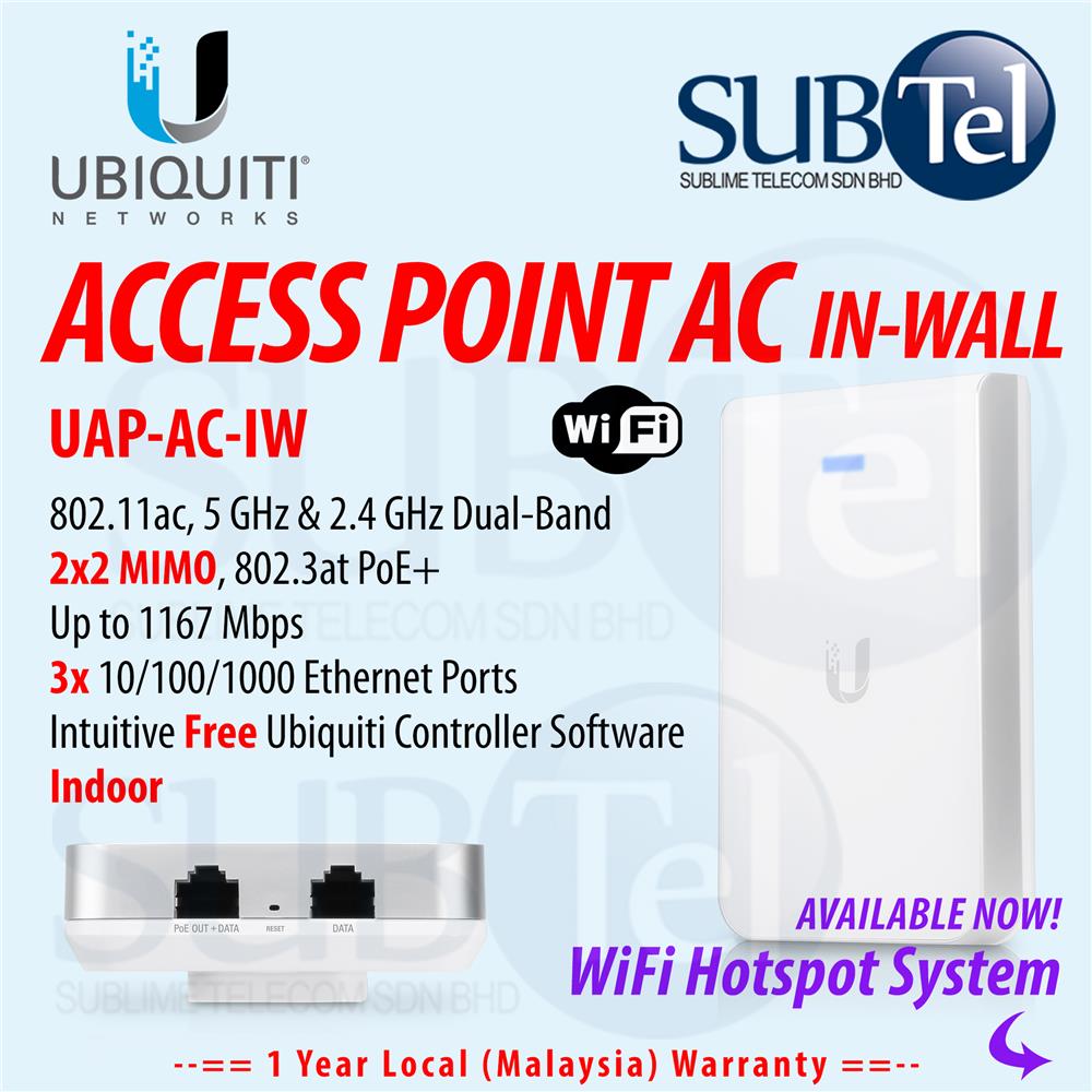 UAP-AC-IW Ubiquiti AC Dual Band AP Access Point SOCIAL WIFI Hotspot