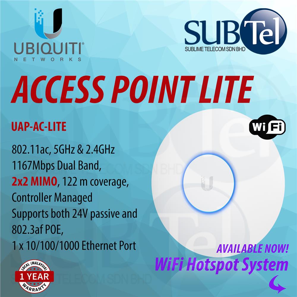 UAP-AC-LITE Ubiquiti AP Dual Band Access Point SOCIAL WIFI HOTSPOT