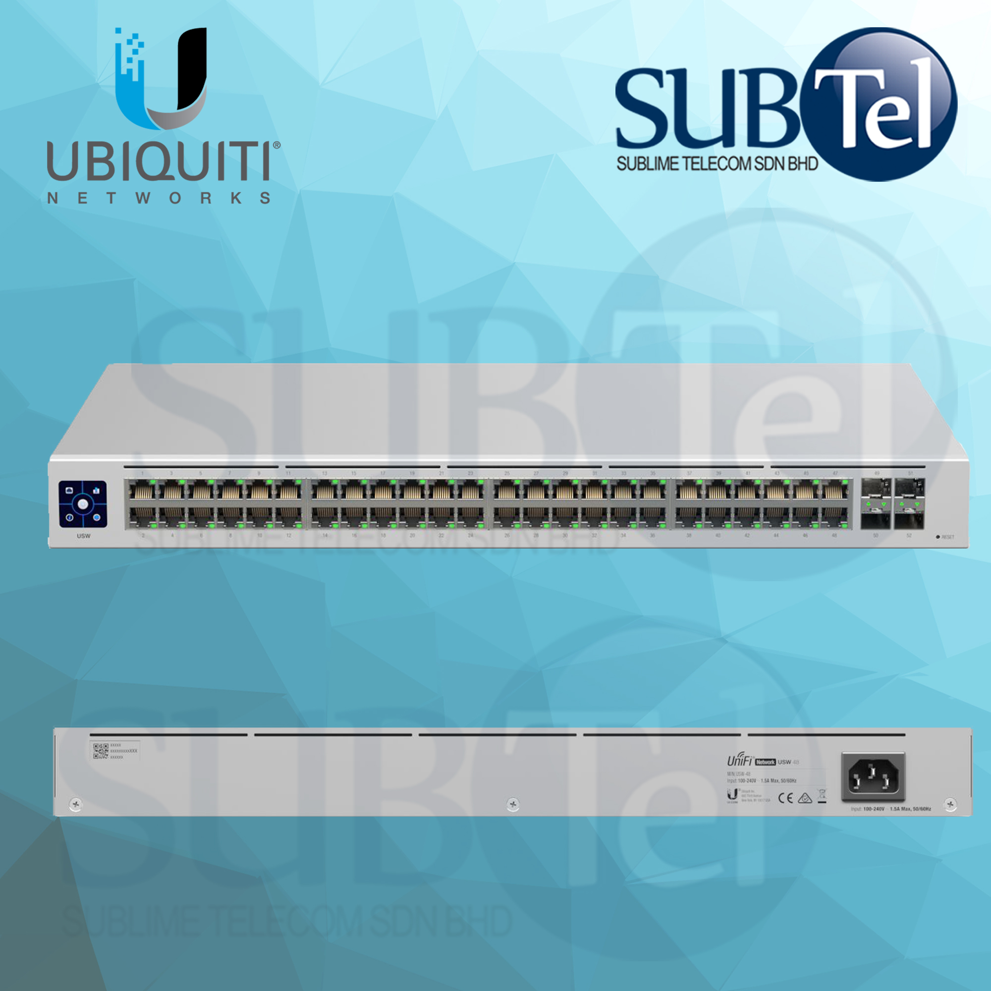 Ubiquiti USW-48 48-Port Managed Gigabit Switch with SFP Rackmount USW