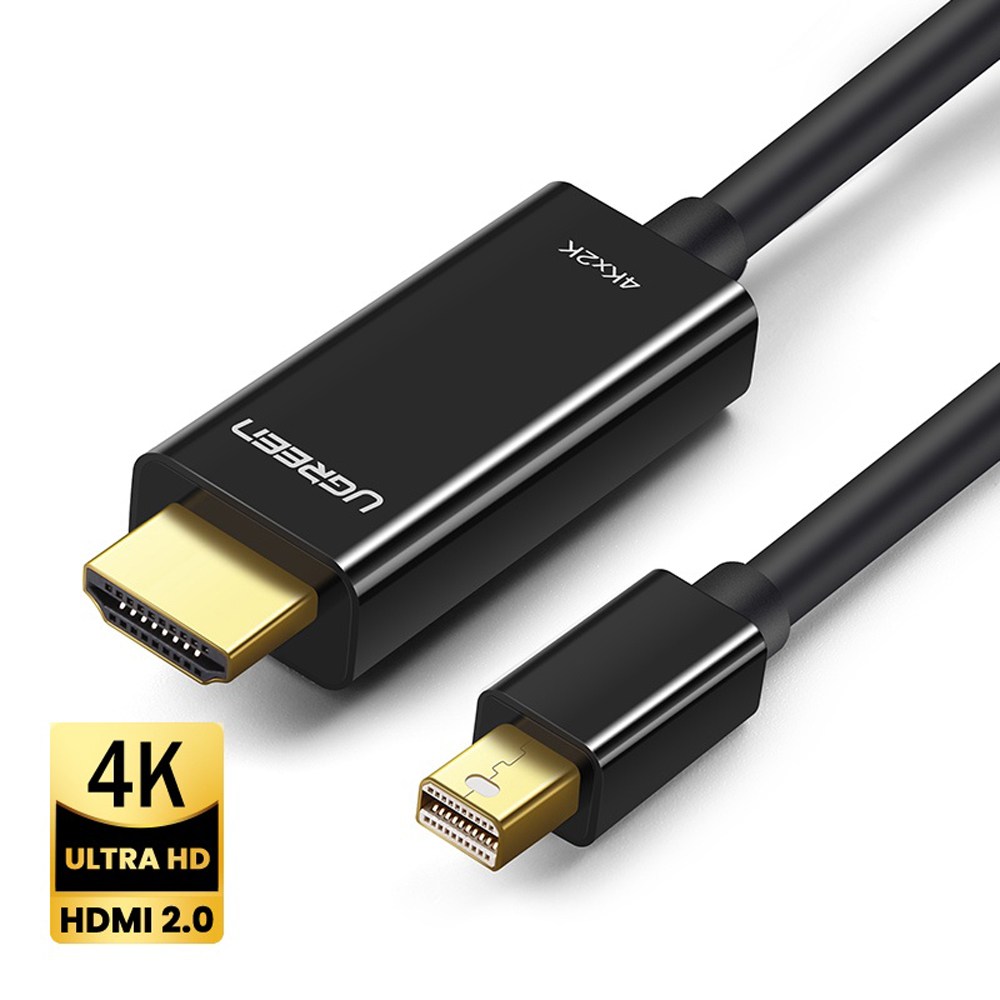Ugreen (MD101) 20848 Mini DP Male to 4K HDMI Cable (1.5M) - Black
