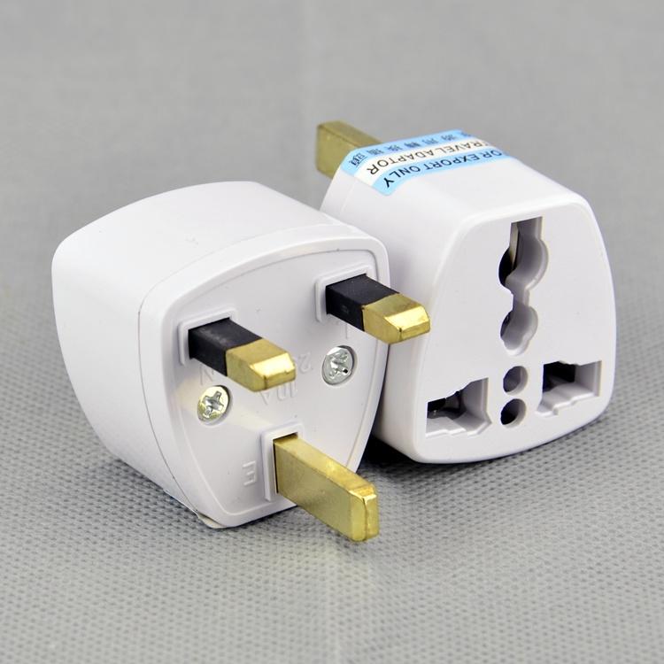 UK 3 Pin Travel Universal Plug Socket Adapter (5pcs in one set)