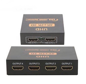 Ultra HD 4K 2 Port  &amp; 4 Port HDMI Splitter 1x2  &amp; 1x4 Repeater Amplifi