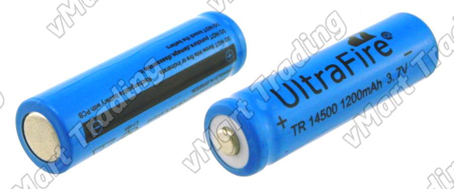 UltraFire 14500 1200mAh Rechargeable Li-ion Battery