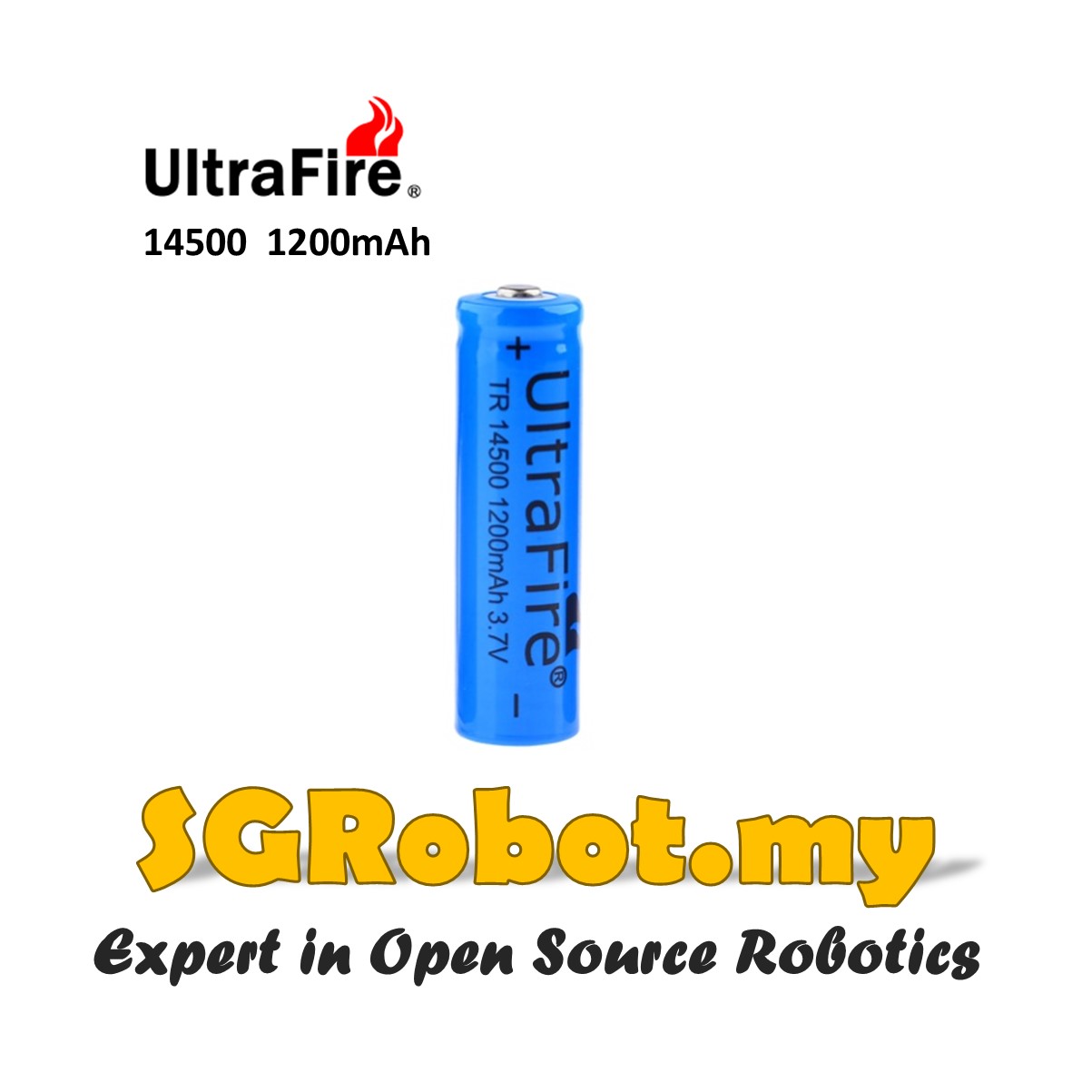 UltraFire 14500 3.7V 1200MAH Li-ion Rechargeable Lithium Battery AA