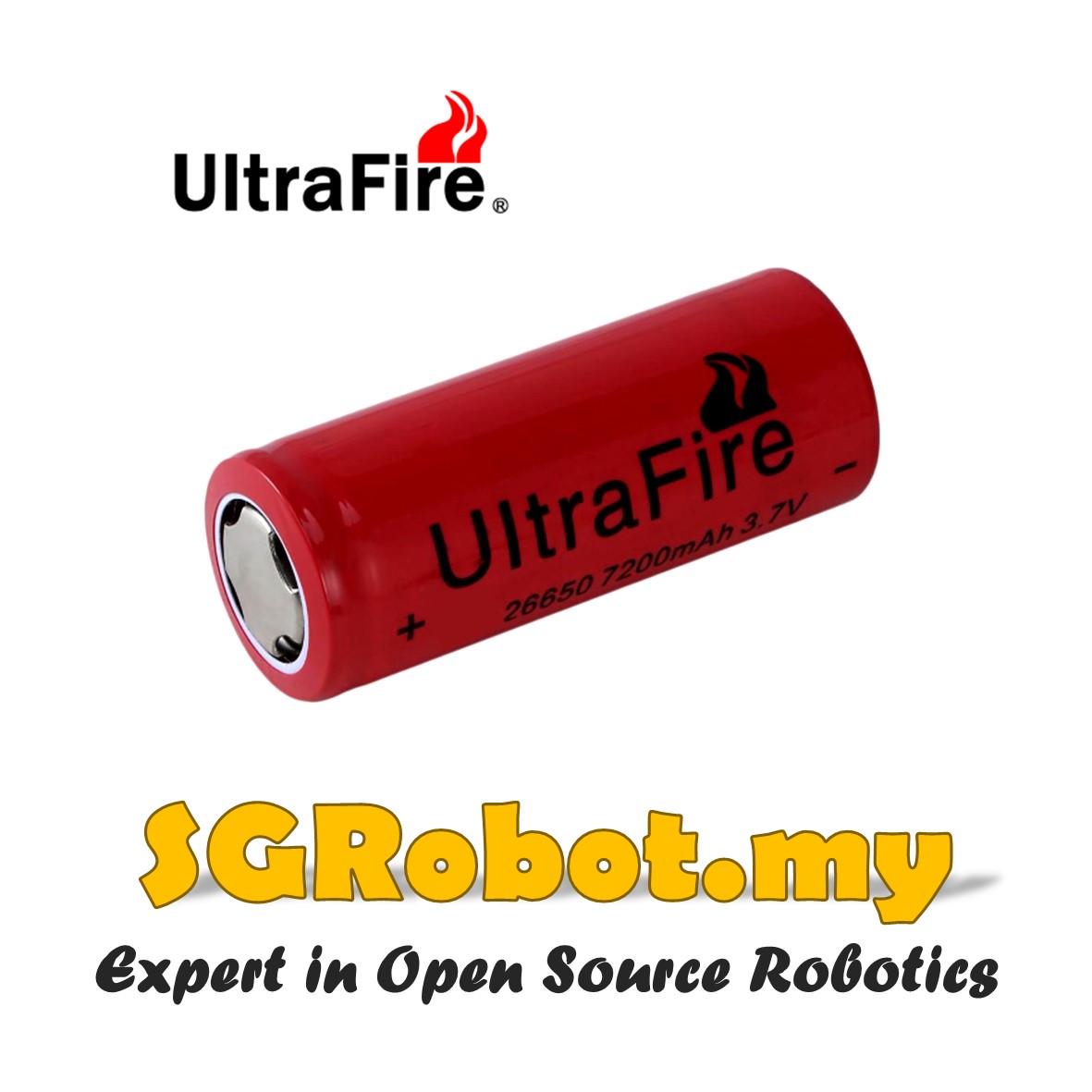 UltraFire 26650 Rechargeable 3.7v Li-Ion Battery Lithium Battery