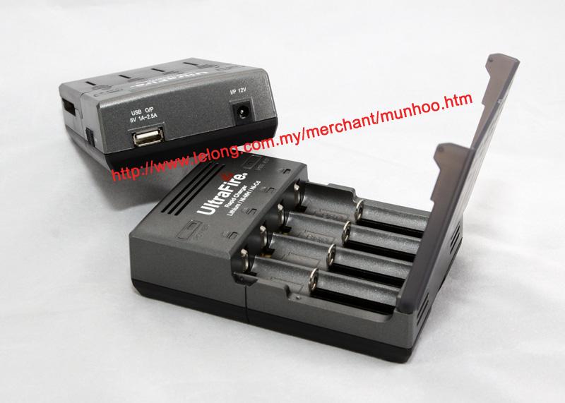 UltraFire WF-128 14500 li-ion Battery 4 bay Charger USB POWERBANK