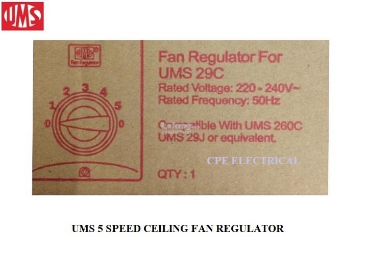 Ums 5 Speed Ceiling Fan Control Regu End 10 9 2020 5 15 Pm