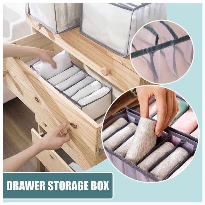 Underwear Storage Organizer for Separated Socks Bra Storage Boxs Dormitory Clo