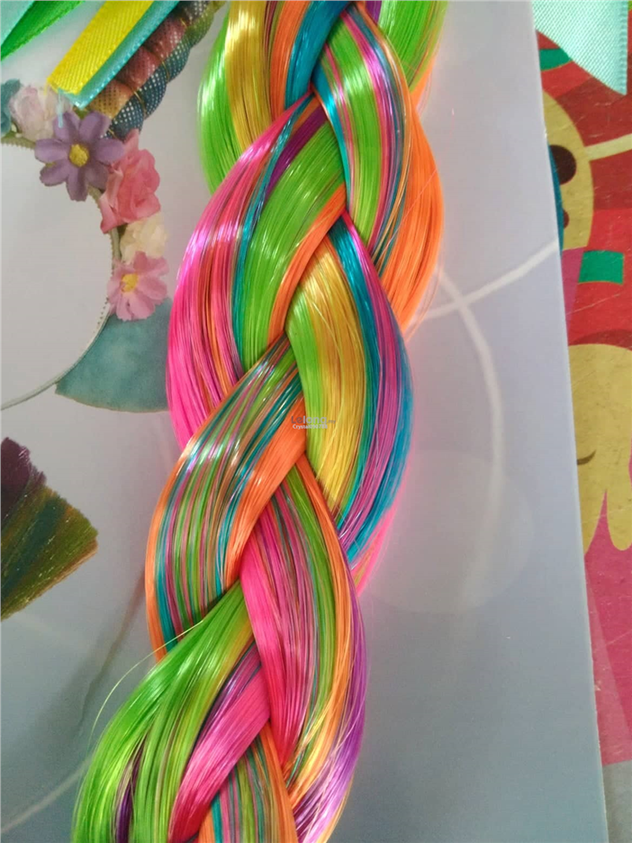 Unicorn Hairband With Colourful Wig