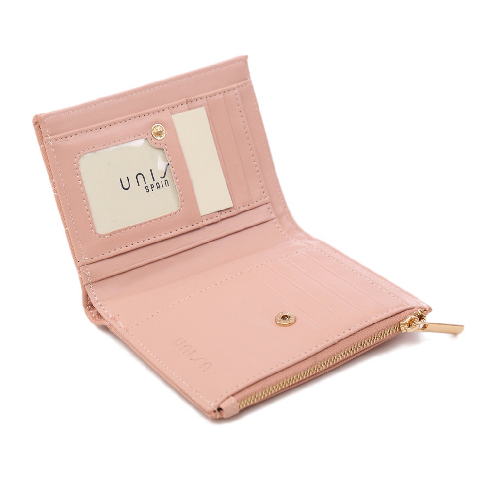 UNISA Quilted Saffiano Medium Bi-Fold Wallet