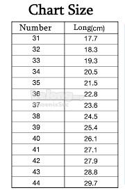 Red Apple Shoes Size Chart