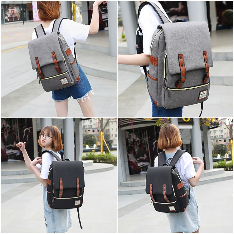 Unisex Retro Trending Korean Japanese Style College School Backpack LCB