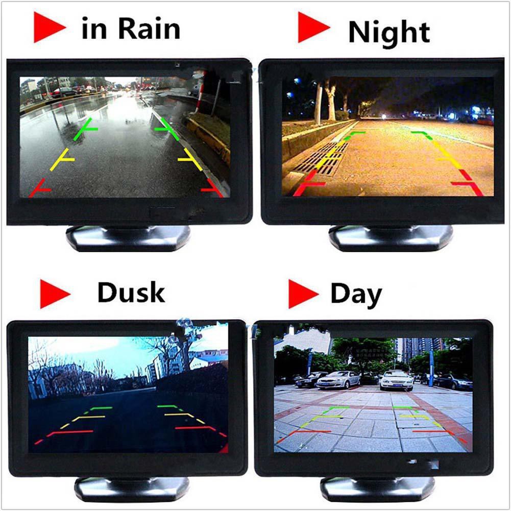 Universal 8 LED 170 &deg; Car Vehicle Backup Reverse Parking Rear View Camera