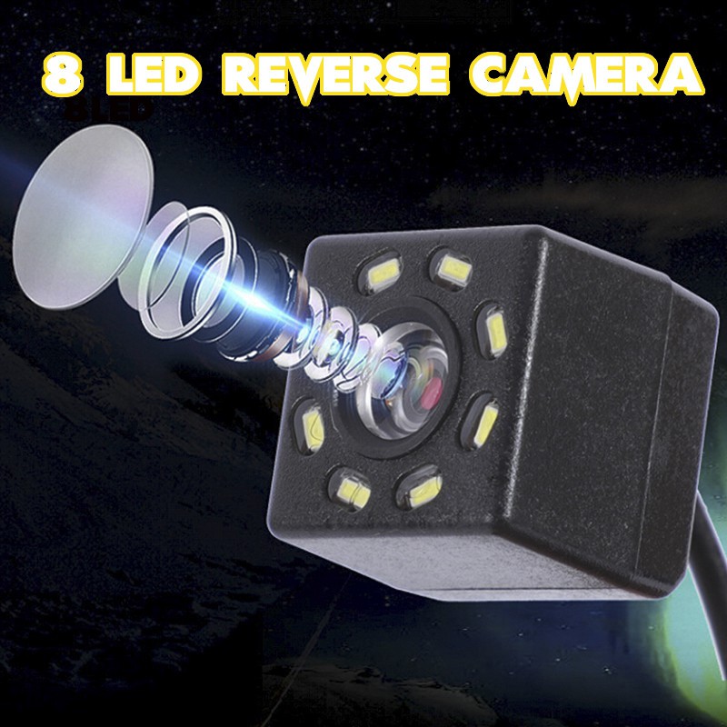 Universal 8 LED 170 &deg; Car Vehicle Backup Reverse Parking Rear View Camera