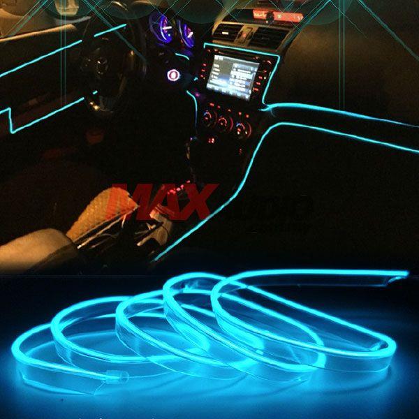 Universal Car Ambient El Neon Wire Strip Moulding Trims Light 3 Meter Universal Car Ambient El Neon Wire Strip Moulding Trims Light 3 Meter