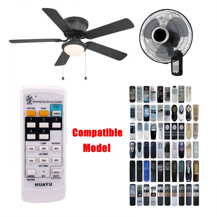 Universal Ceiling Fan Wall Fan Remote Control RM-F989