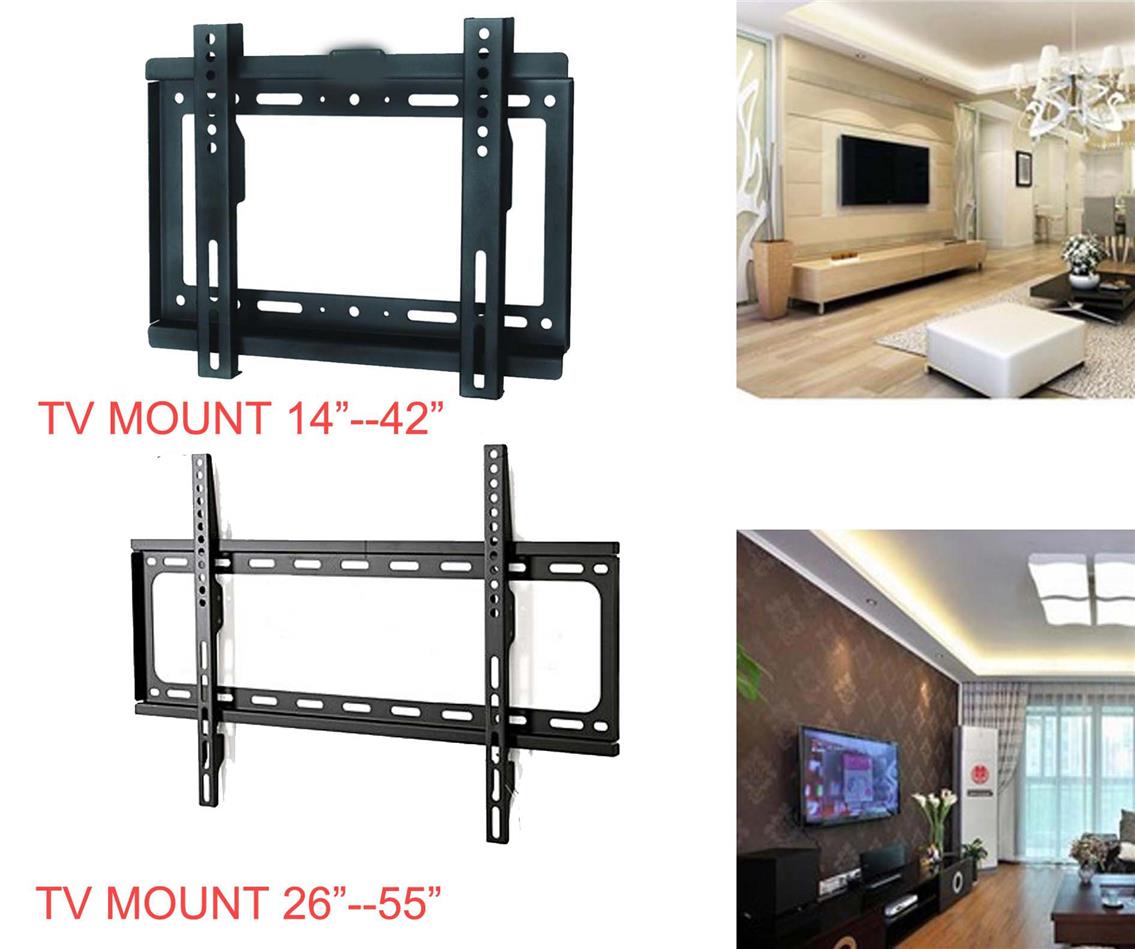 Universal Plasma Led Lcd Tv Wall Mount Bracket Holder 14 42 26 55