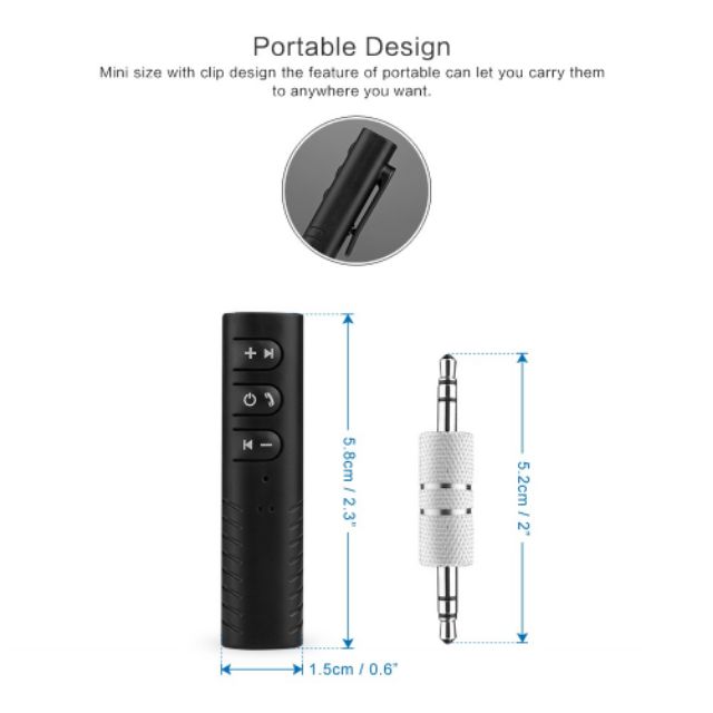 Universale 3.5mm Car Kit Bluetooth 4.2 Receiver Music Audio Receiver Adapter A
