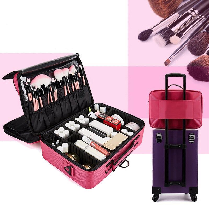 Upgrade Pro Makeup Compartment Bag Travelling Cosmetic Upgrade Pro Makeup Compartment Bag Travelling Cosmetic