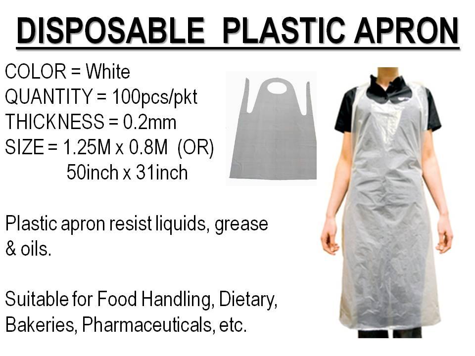 Image result for plastic apron white