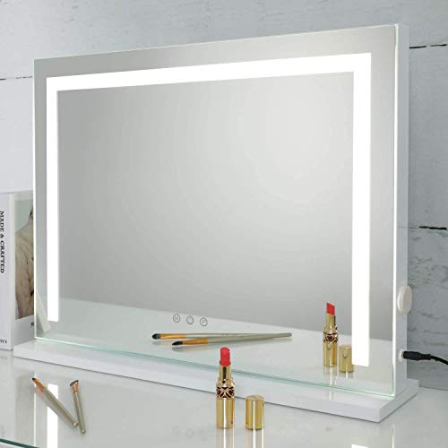 wall mounted lighted makeup mirror