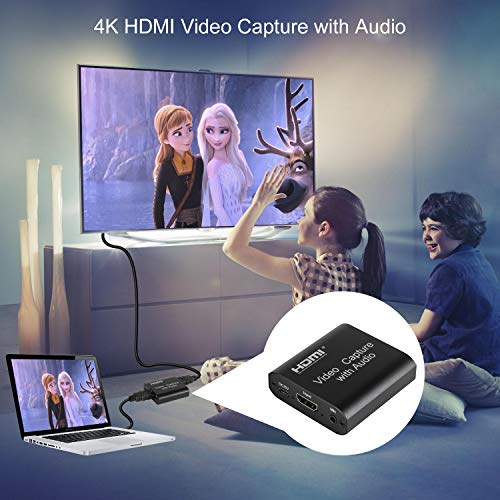 [USAmall] DIGITNOW Audio Video HDMI Capture Card with Loop Out, USB 2.0 4K HD 