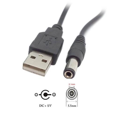 USB 2.0 A Type Male To DC5.5mm*2.1mm,USD to DC5.5 Power Plug