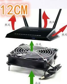 USB 900RPM 12CM Cooling Fan For LCD TV Android Box Router With 4 LED 