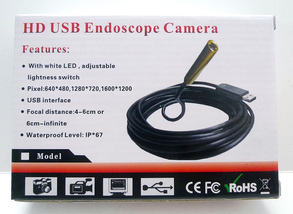 USB Camera 10mm Endscope Waterproof Inspection lens