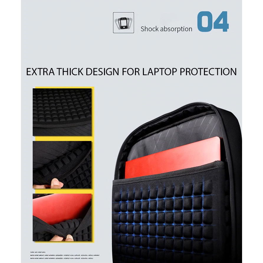 USB Men Laptop Protection Extra Thick Durable Korean Style Travel Laptop Schoo