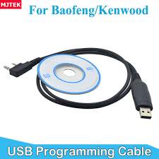 USB Programming Cable For KENWOOD/BAOFENG/TYT/WOUXUN Walkie Talkie