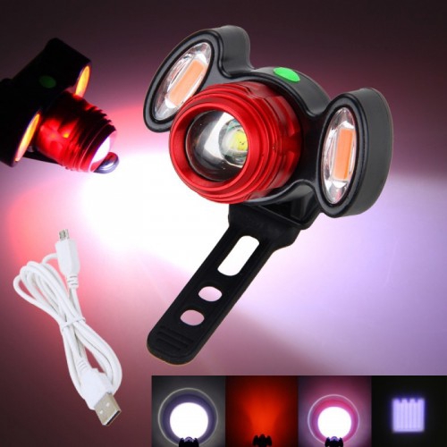 USB Rechargeable XML T6 CREE LED Bicycle Bike Front Light Cycling Lamp IP65