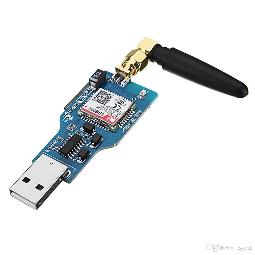 USB to GSM Serial GPRS SIM800C Module With Bluetooth Computer Control