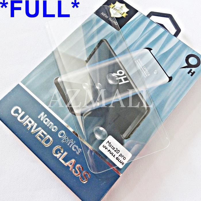 (UV Glue) FULL Cover Nano Optic 3D Curved Glass Huawei Mate 20 Pro
