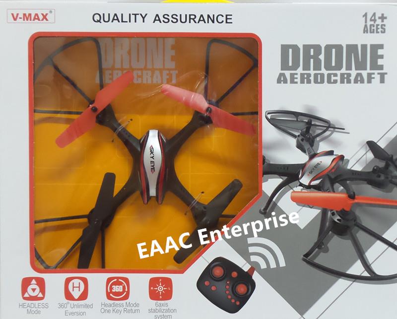 V-Max 2.4GHz 32cm RC Quadcopter UFO Drone 6 Axis Headless Mode