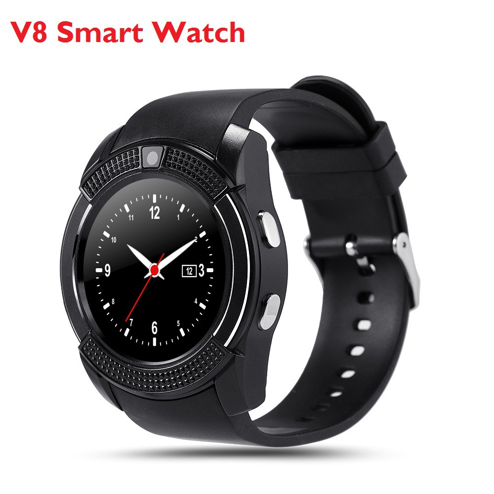 V8 Camera Bluetooth AntiLost Smart Watch Support Sim Card TF Card For Android