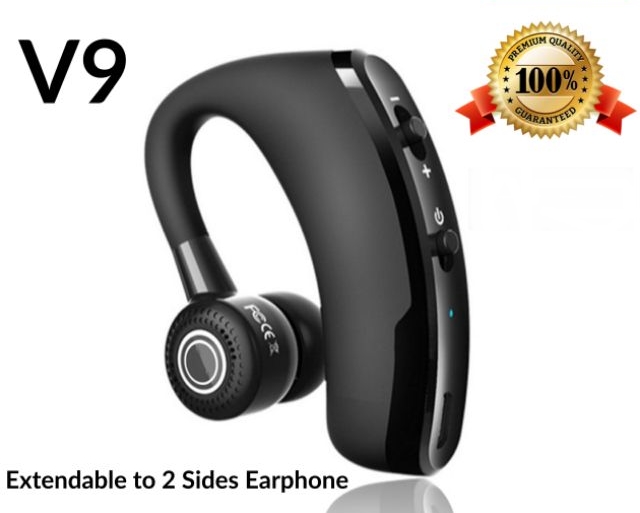 V9 Bluetooth Wireless Earphone [CSR Version] Business Ear Hanging Stereo Voice