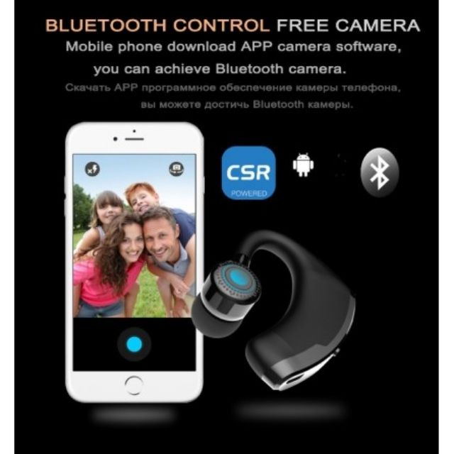 V9 Bluetooth Wireless Earphone [CSR Version] Business Ear Hanging Stereo Voice