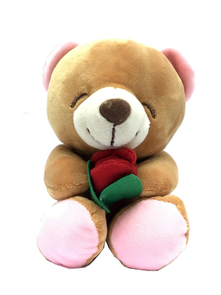 Valentine''s Gift Bear + Box Roses + Card