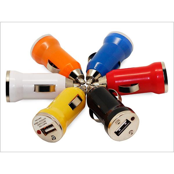 Vehicle Travel USB IN Car Charger Adapter In Bullet Shape
