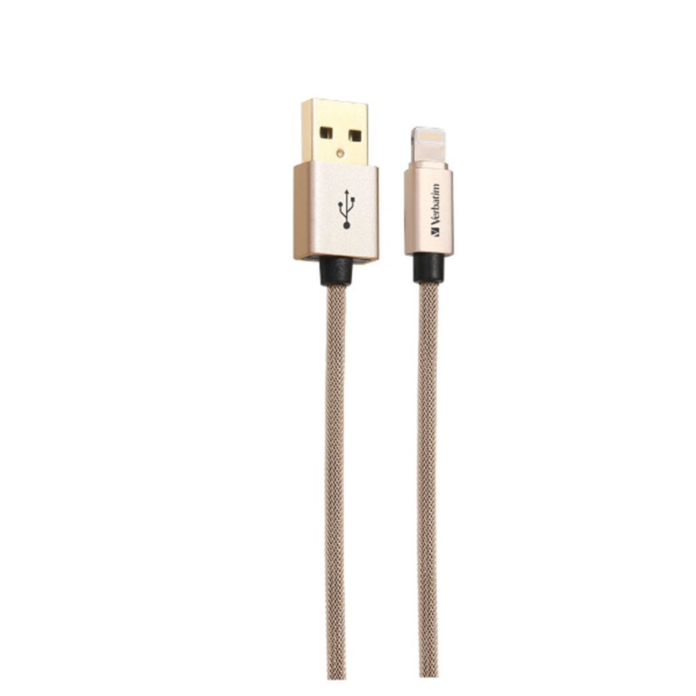 Verbatim 64990 120cm Step-up Sync &amp; Charge Lightning Cable - Gold